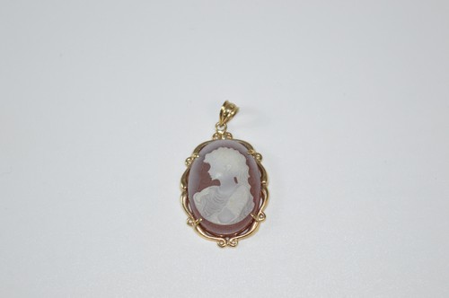 Ciondolo cammeo agata oro - , 10