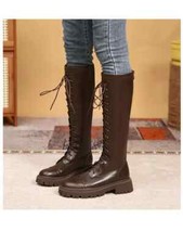 Stivali Scarpe Anfibi Lacci