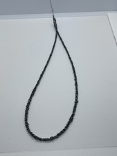 Collana di diamanti grezzi Neri 2-4 mm Da Realizzare Solo Aggancio Per Collana