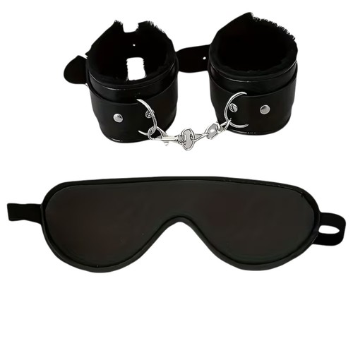 Kit manette con benda occhi - manette,