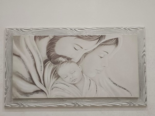 Quadro moderno dipinto mano - a,