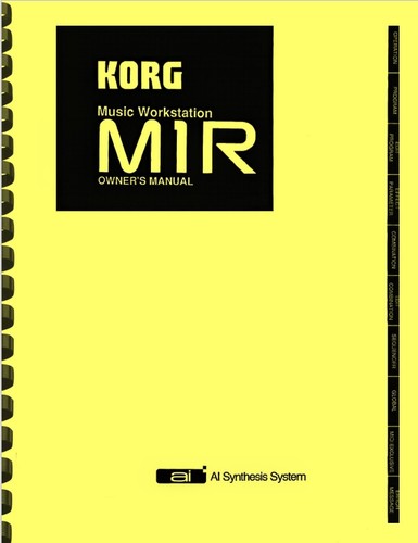 Korg m1r rack manuale del - manuale,