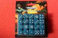 Games Workshop Warhammer 40K Dark Eldar Drukhari dadi nuovi con scatola fuori produzione GW WH40K