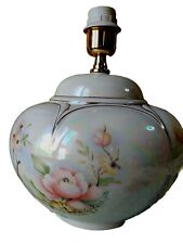 Lampada da tavolo Vintage in ceramica  Tema Floreale senza paralume