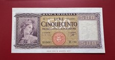 Repubblica Italiana 500 Cinquecento Lire Italia Ornata di Spighe 23-03-1961