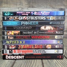 10 DVD Horror/Sci-Fi Lot: Some Sealed Zombieland Beetlejuice Ghostbusters EUC
