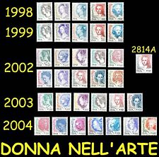 Italia Donna nell'arte Tutte le emissioni MNH ** 1998 1999 2002 2003 2004 