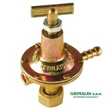 REGOLATORE GAS GPL ALTA PRESSIONE TARATURA VARIABILE 0-4 BAR 8 KG/H PER BOMBOLA