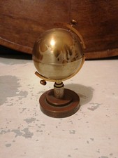Sfera Mappamondo Accendino in Ottone Da Tavolo Globo 
