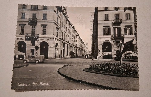 Cartolina torino via roma - via,