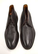 Scarpe alla caviglia uomo KITON nuove senza scatola pelle marrone NO TG.