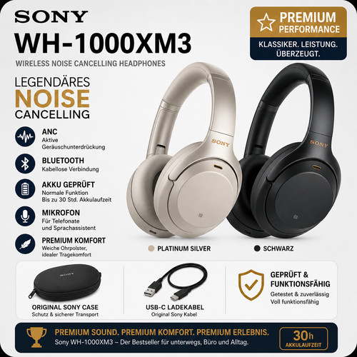 Sony 1000xm3 cuffie - sony, wh-1000xm3