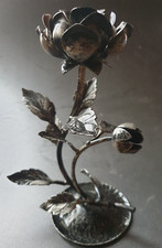 portacandele ferro battuto forma di r