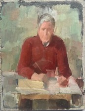 Quadro a Olio Ritratto Uomo Al