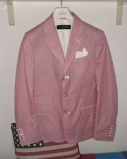 Dsquared2 giacca righe 3 bottoni con pochette