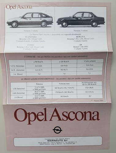 Depliant pieghevole opel - -,