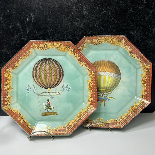 Coppia piatti vetro decoupage - piatti,