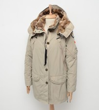 Parka donna parajumpers piumino beige piumino giacca full zip taglia L,veste M-L