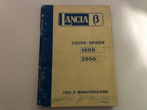 Lanciabeta coupè spider uso - , e