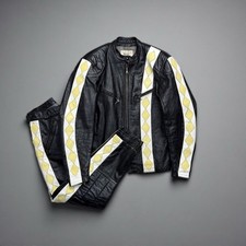 Giacca moto pelle vintage anni