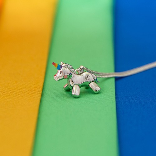 Collana con ciondolo unicorno