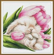 Kit ricamo punto croce contato "Sogni di tulipano" non stampato Сanvas Nova Sloboda
