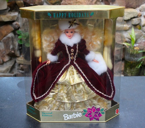 Barbie mattel 1996 buone feste - barbie,