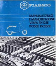 Libretto Manuale uso e manutenzione 1 edizione  PDF Piaggio Vespa PX 125 150 200