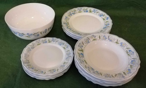 Servizio piatti pezzi - pezzi, fiori