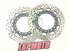 COPPIA DISCHI FRENO ANTERIORI 300MM FRONT BRAKE DISCS YAMAHA R6-R1 98-01 5MM