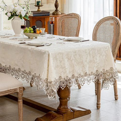 White lace tablecloth table - lace,