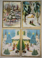 lotto 4 cartoline vintage