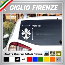 2 adesivi giglio fiorentina