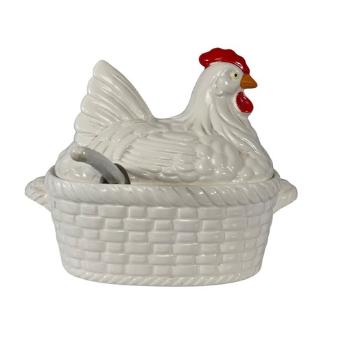 Zuppiera coperchio mestolo - zuppiera,, e