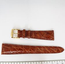 Cinturino Breil in pelle di coccodrillo marrone - Ansa 20mm - Fibia 14mm