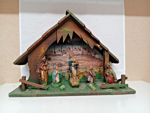 Vecchio presepe - vecchio,