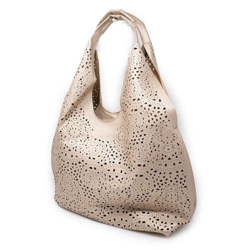 Borsa donna color oro grande
