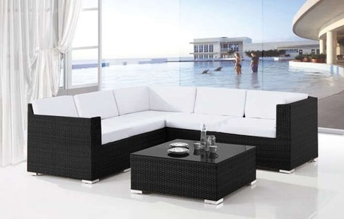 Divano salotto set - rattan, 8