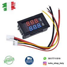 VOLTOMETRO VOLTMETRO 100V 10A  AMPEROMETRO DIGITALE DA PANNELLO LETTORE VOLT DC
