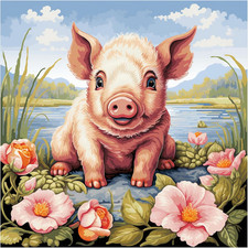 Kit Punto Croce Maiale, Schemi