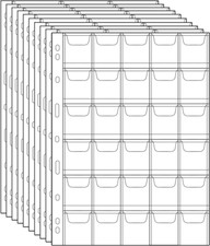 Porta Monete Portaoggetti Timbro Tasche Timbro in Plastica Protezione Valuta Mon