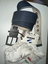 Cintura spessa Aeronautica Militare taglia 42 doppia faccia stampa mista nuova con etichetta uomo