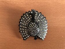 Spilla in bachelite nera e