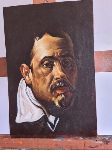 Ritratto uomo olio - un, su