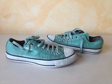 SCARPE SHOES CONVERSE ALL STAR LOW BASSE VERDE NYLON   Num.38