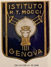 ISTITUTO RADIO TELEGRAFIA MOCCI GENOVA DISTINTIVO PUBBLICIATARIO