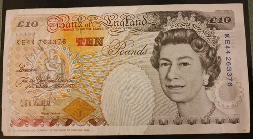Bank england ten - england, (£10)