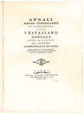 Annali ebreo-tipografici di Sabbioneta sotto Vespasiano Gonzaga distesi, ed illu