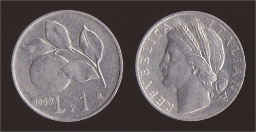 Lira 1949 arancio italia - lira,