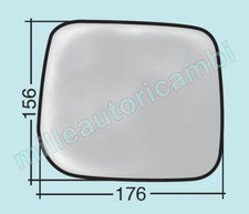 VETRO SPECCHIO RETROVISORE PER HYUNDAI GALLOPER SINISTRO NUDO ADESIVO